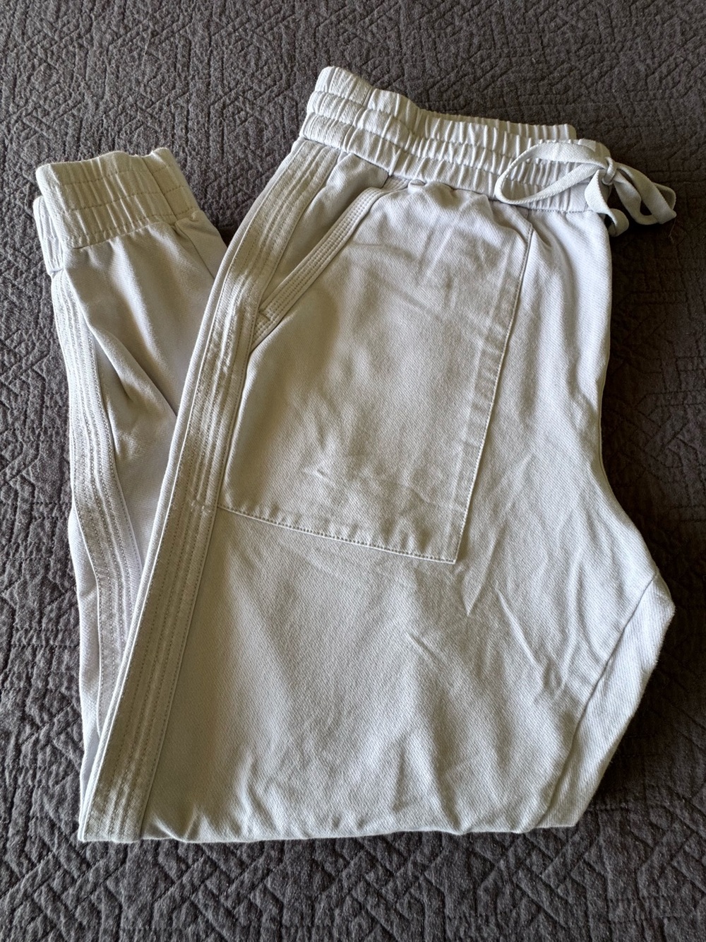 Calia Cream Drawstring Jogger Pants